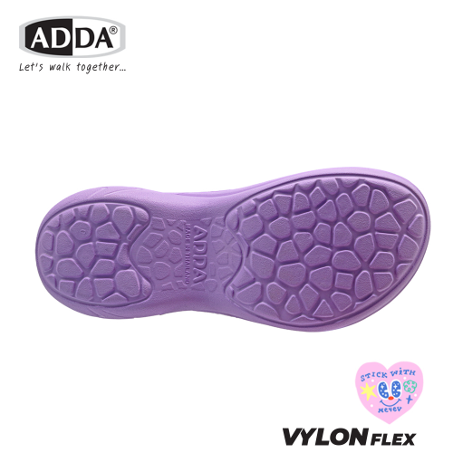 Dép ADDA Vylon Flex, giày lười nữ, họa tiết Stickwithme4ev, mẫu 58106W1 size 4 đến 6