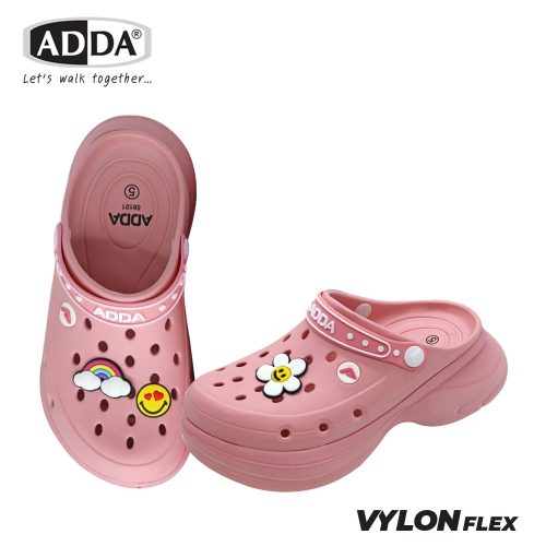 Dép ADDA Vylon Flex, giày lười nữ, mẫu slip-on 58101W1 size 4 đến 6