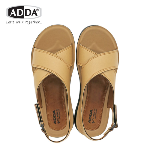 Dép quai ngang thường ngày ADDA PU mẫu 72602W1 size 36 đến 41