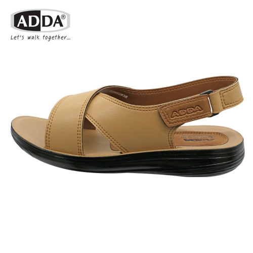 Dép quai ngang thường ngày ADDA PU mẫu 72602W1 size 36 đến 41