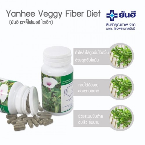Viên Uống Giảm Cân Rau Muống Yanhee Veggy Fiber Diet Thái Lan [100 viên]