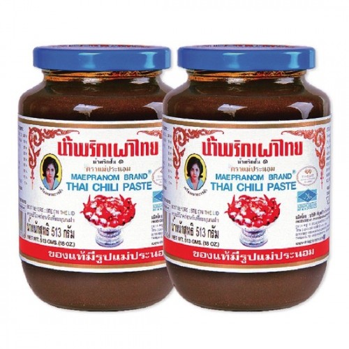 Combo 2 Hũ Sa Tế Maepranom Thai Chili Paste 513g Thái Lan