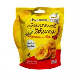 Bánh Chuối Sấy Kẹp Me Ớt Chua Chua Cay Cay OTOP Thái Lan [45g]