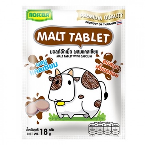 Kẹo Sữa Bò Bổ Sung Canxi Malt Tablet Vị Socola 18g Thái Lan