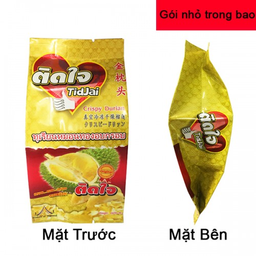 Sầu Riêng Sấy Khô Thái Lan TidJai Crispy Durian Monthong 215g