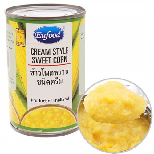 Súp Ngô Ngọt Eufood Cream Style Sweet Corn Thái Lan 425g