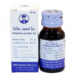 Chai Trị Mụn Cóc Và Sùi Mào Gà Podophyllin 15ml Thái Lan