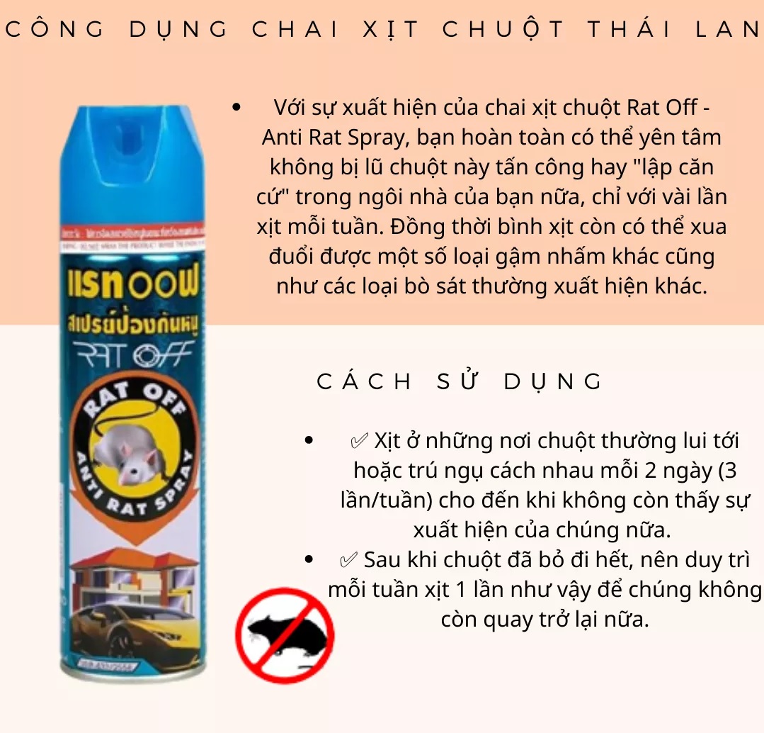 Cách Sử Dụng Thuốc Diệt Chuột Thái Lan