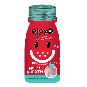 Kẹo Ngậm Play More Dưa Hấu Thái Lan Dạng Gói 12g