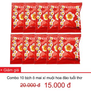 Ô mai xí muội hoa đào tuổi thơ x 10 bịch