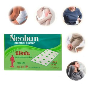 Miếng Dán Giảm Đau Neobun Menthol Plaster Thái Lan 4 x 6.5 cm