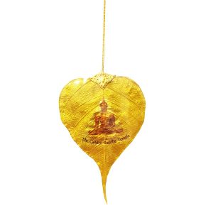 Lá Bồ Đề Dát Mạ Vàng Thái Lan Hình Phật
