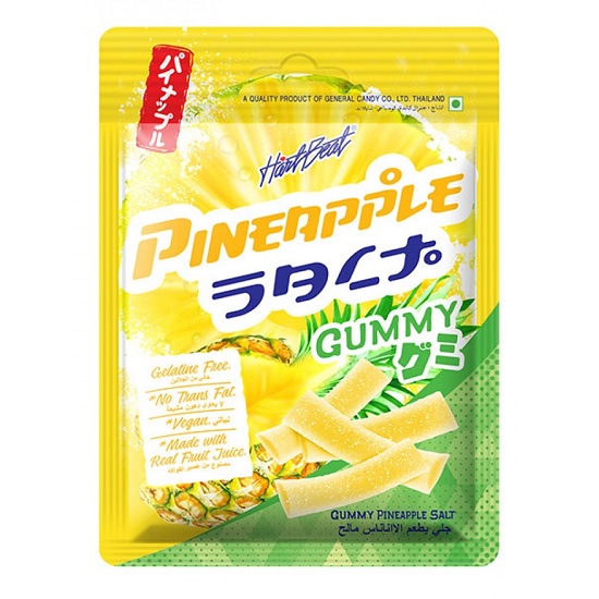 Kẹo Gummy Thơm Muối Hartbeat Gummy Pineapple Salt Thái Lan