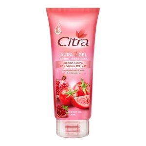 Dưỡng Thể Trắng Da Citra Aura Gel Hương Lựu Cà Chua 180ml Thái Lan