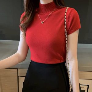 Áo Thun Bó Cổ Cao Thái Lan