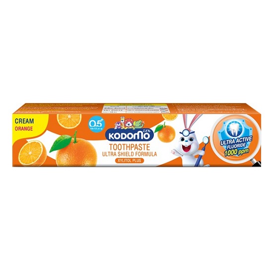 Kem Đánh Răng Trẻ Em Kodomo Toothpaste Hương Cam 40g Thái Lan