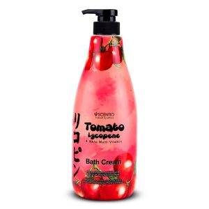 Kem Tắm Cà Chua Trắng Da Scentio Tomato Bath Cream 700ml Thái Lan