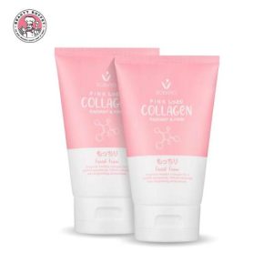 Combo 2 Sữa Rửa Mặt Trắng Da Scentio Pink Collagen 100ml Thái Lan