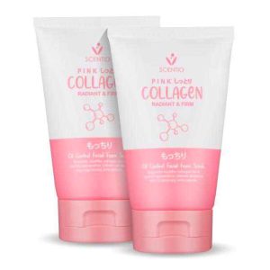 Combo 2 Chai Sữa Rửa Mặt Kiểm Soát Nhờn Scentio Pink Collagen 100ml x2 Thái Lan