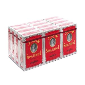 Lốc 12 Chai Dầu Gió Đỏ Ông Già Siang Pure 3ml Thái Lan
