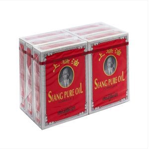 Lốc 6 Chai Dầu Gió Đỏ Ông Già Siang Pure 7ml Thái Lan