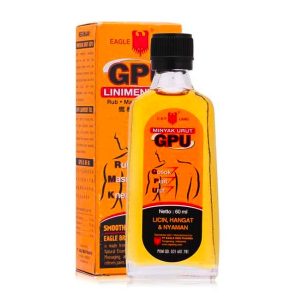 Dầu Nóng Xoa Bóp Đau Nhức Vai Gáy GPU Hiệu Con Ó CTC30 60ml Indonesia