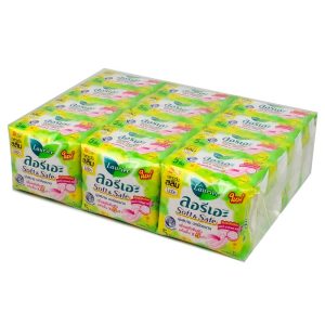 Lốc 12 Gói Băng Vệ Sinh Laurier Soft & Safe Slim CTC175 Thái Lan [5 Miếng x 12 Gói]
