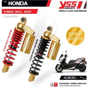 Phuộc YSS Đỏ Đen G-SERIES TC302-310T-09-X , Hàng Thái Lan Order