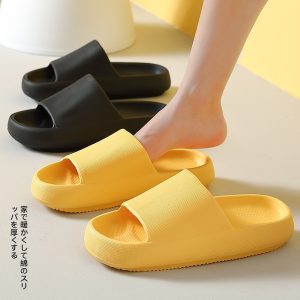Dép bánh mì vân nhám màu trơn