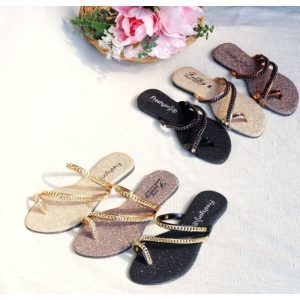 Dép nữ thời trang xỏ ngón kim tuyến