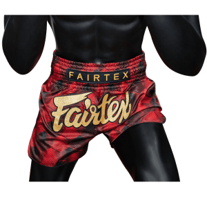 Quần short đấm bốc mẫu BS1919 Fairtex màu đỏ order từ Thái Lan