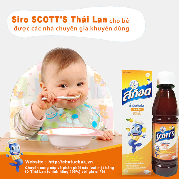 Siro Tăng Cân Trẻ Em SCOTT'S 200ml Thái Lan