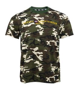 Camo xanh T-shirt-tst211 Fairtex