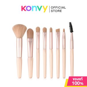 Oni Bộ cọ lấp lánh Bộ 8 chiếc cọ trang điểm kích thước nhỏ (Hồng đào/xanh da trời)