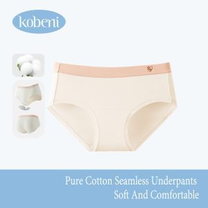 Kobeni đồ lót nữ không đường may cotton nguyên chất cạp vừa thoải mái thoáng khí mềm thoáng khí