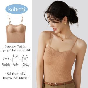 Kobeni áo ba lỗ & áo hai dây đồ lót nữ hình hổ Áo ngực dây toàn thân áo ngực có đệm điều chỉnh được vải mềm mại và thoải mái tích hợp