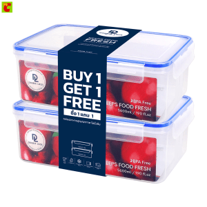 Hộp đựng thức ăn hai khóa mẫu 29513 cỡ 5600 tạp chất. X 2 cái