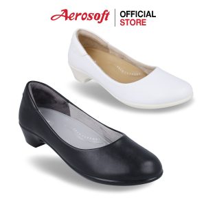 Giày chăm sóc sức khỏe aerosoft (Aero Soft) màu trắng/đen cw3433