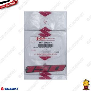 68131-23k00-bjl nhãn dán biểu tượng, GSX-S150 Suzuki '150' (Đỏ/Đen)