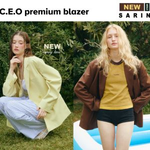 Sarin C E O Áo Blazer nhẹ cao cấp dùng với vải len nhập khẩu