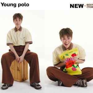 Áo Polo Cổ Áo sơ mi Sarin trẻ