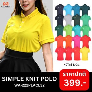 Áo Polo dệt kim đơn giản Warrix (WA-222PLACL32)
