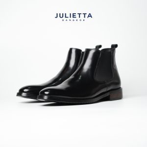 Bốt julietta-CHELSEA Calfskin: Đen