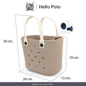 Túi đi biển Hello Polo Túi xách nữ thiết kế lỗ thoáng khí dung tích cao chống nước tiện dụng thời trang tiện dụng bh2001