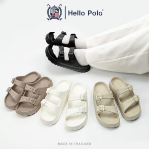 Hello Polo Xăng đan nữ dép nữ thời trang chất liệu EVA chống trơn trượt khóa đôi thoải mái hp8051