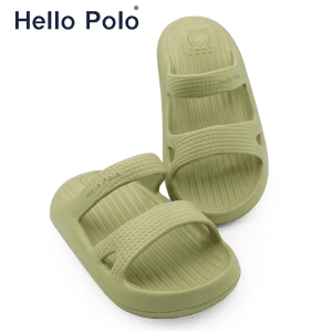 Hello Polo Dép xăng đan nữ họa tiết chân mèo giày mềm chống trượt dễ thương giày đi chơi đế dày cho nữ hp8017