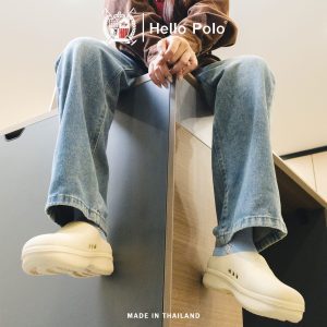 Hello Polo Giày nữ thời trang giày dày 3.5 cm chống nước chống trượt và bền chống trượt thoải mái Mọi mùa hp8009
