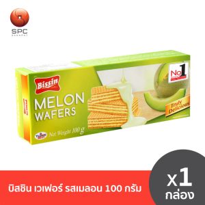 Đĩa Wafer hương dưa hấu bissin 100g.