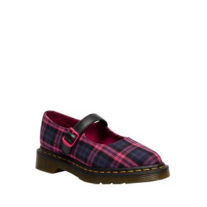 Dép xăng đan Dr. martens tartam elphie MJ màu đen hồng đa năng