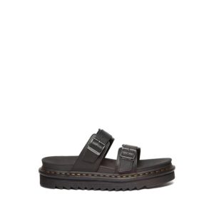 Dr. martens myles Xăng đan da trơn Athena-màu đen